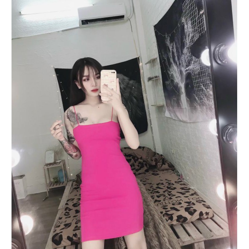 Đầm ôm body 2 dây siêu hot tự tin khoe dáng dẹp