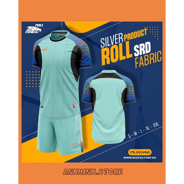 BỘ ÁO BÓNG ĐÁ RIKI ROLL - vải 100% sợi polyester giúp sản phẩm có độ bền cao, thoải mái khi vận động