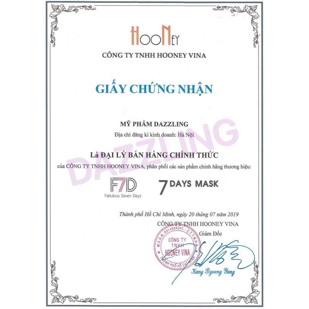 [Chính Hãng] Combo 5 Mặt Nạ Dưỡng Trắng Da 7Days Mask Song Joong Ki | BigBuy360 - bigbuy360.vn