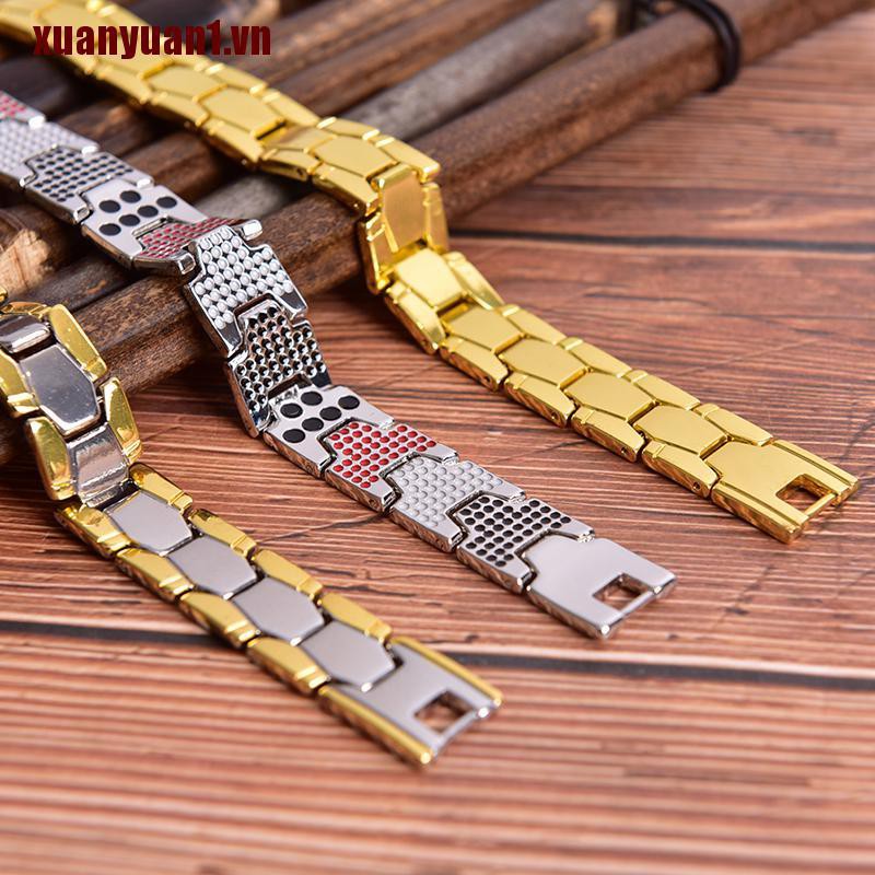 [XUANYUAN1] Vòng Tay Nam Châm Chăm Sóc Sức Khỏe Cho Nam