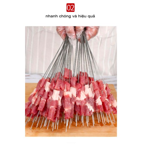 Dụng cụ chế biến xiên thịt tại nhà BBQ full set - King Of Prussia