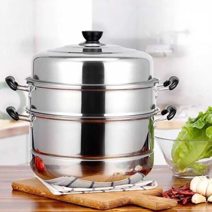 Nồi Hấp 3 Tầng Inox hàng đẹp