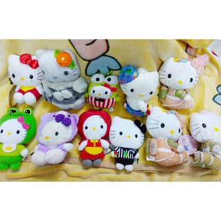 THANH LÝ SET GẤU BÔNG HELLO KITTY 10 BÉ TẶNG 1 BÉ-HÀNG NHẬT
