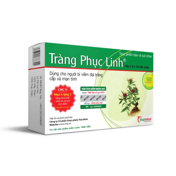 Viên uống Tràng Phục Linh - Hỗ trợ giảm viêm đại tràng