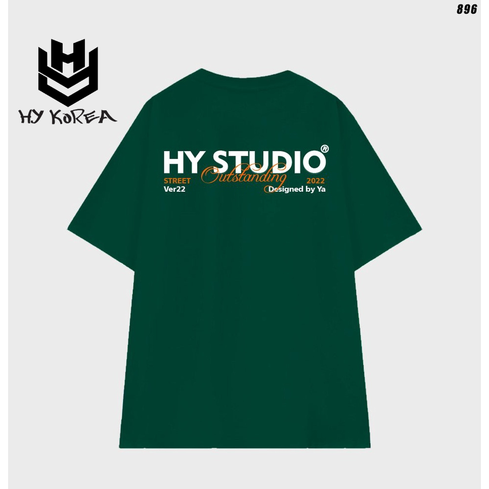 Áo phông tay lỡ nam nữ unisex HY STUDIO Outstanding 896 form rộng