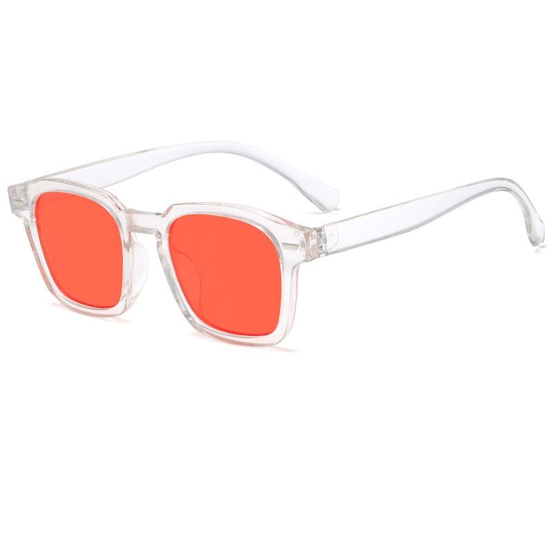 Kính mát nam nữ thời trang, kính râm gọng vuông chống uv400 K36