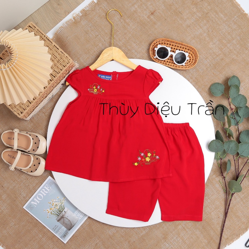 Bộ lửng tay búp 21-37 kg Thương hiệu Bảo Ngọc. Chất vải Tole/Lanh/Tone/Tôn Việt Thắng thấm hút mồ hôi rất tốt.