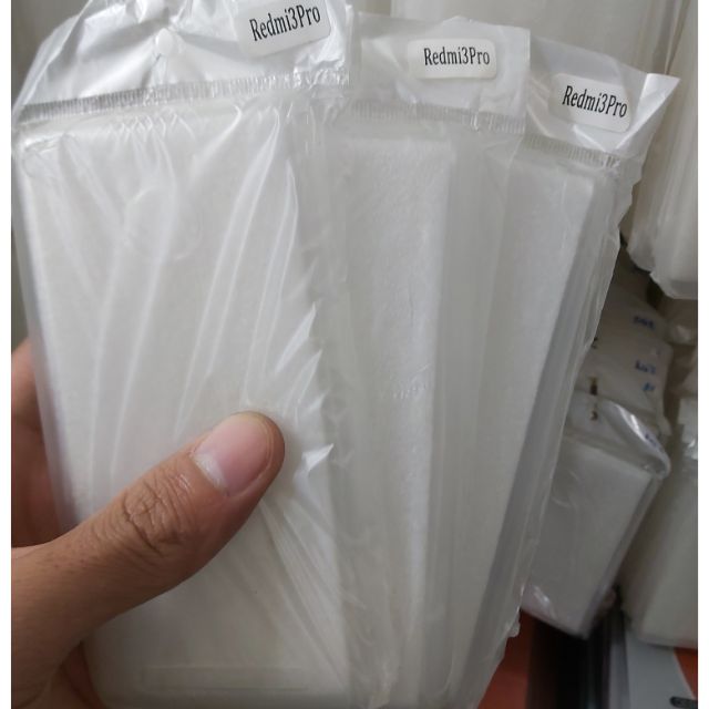 Bộ 3 chiếc ốp lưng  silicon trong suốt cho xiaomi redmi 3 pro (loại tốt)