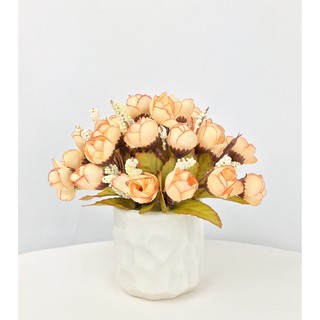 Bình hoa hồng trứng cắm sẵn vintage - Banflower L013