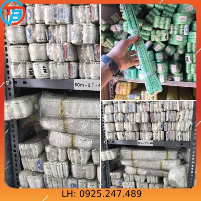Dây cáp vải cẩu hàng 2 tấn x 5 mét - rộng 5cm - Hệ số 5:1
