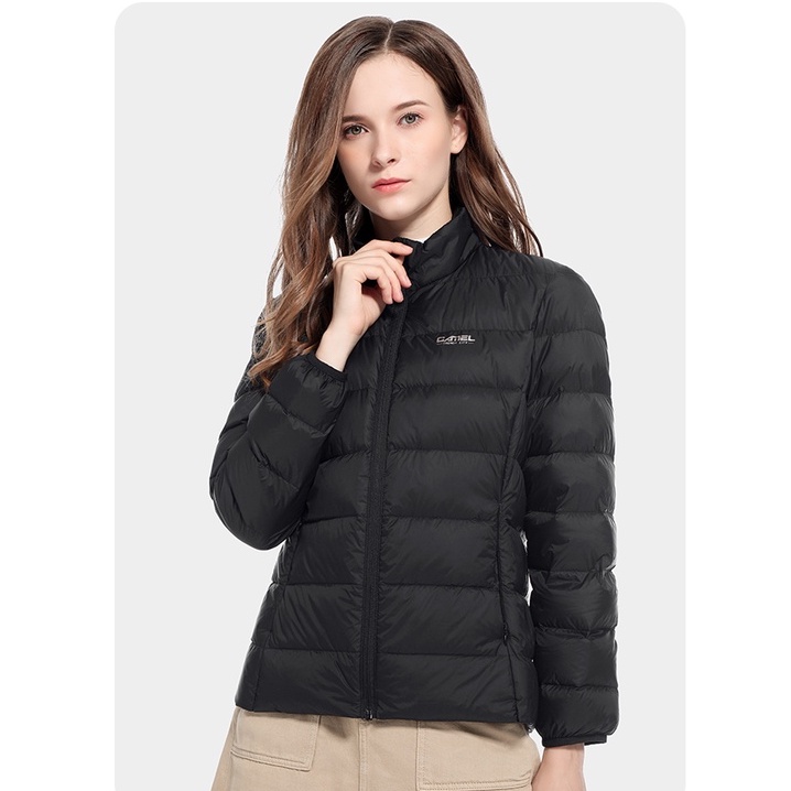 Cameljeans Áo khoác giữ ấm lót lông vịt nữ A1W1PN145