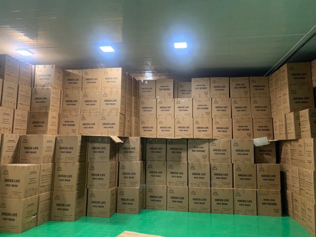 Hộp 50c khẩu trang y tế 4 lớp Green Life tác dụng Kháng Khuẩn,Lọc khói bụi độc hại