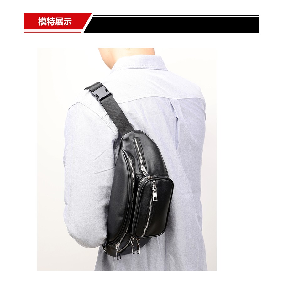 Túi bao tử đeo chéo nam nữ chất liệu da pu cao cấp