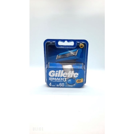 Hộp 4 lưỡi dao cạo râu Gillette Mach3 Turbo