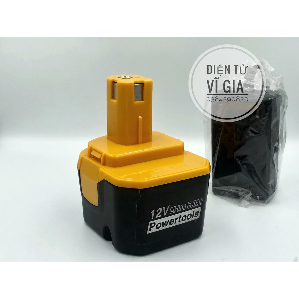 Pin Ryobi 12V Dùng cho máy khoang nôi địa Nhật dung lượng 4Ah-5Ah xả cao bảo hành 6 tháng