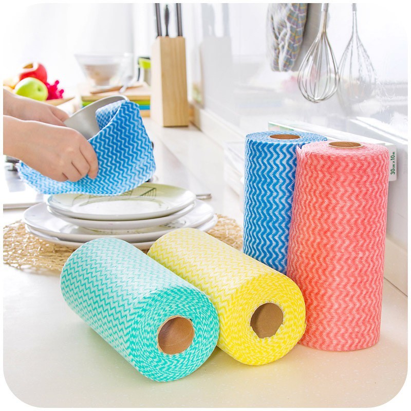 Cuộn 50 Khăn Giấy Vải Không Dệt Đa Năng #4