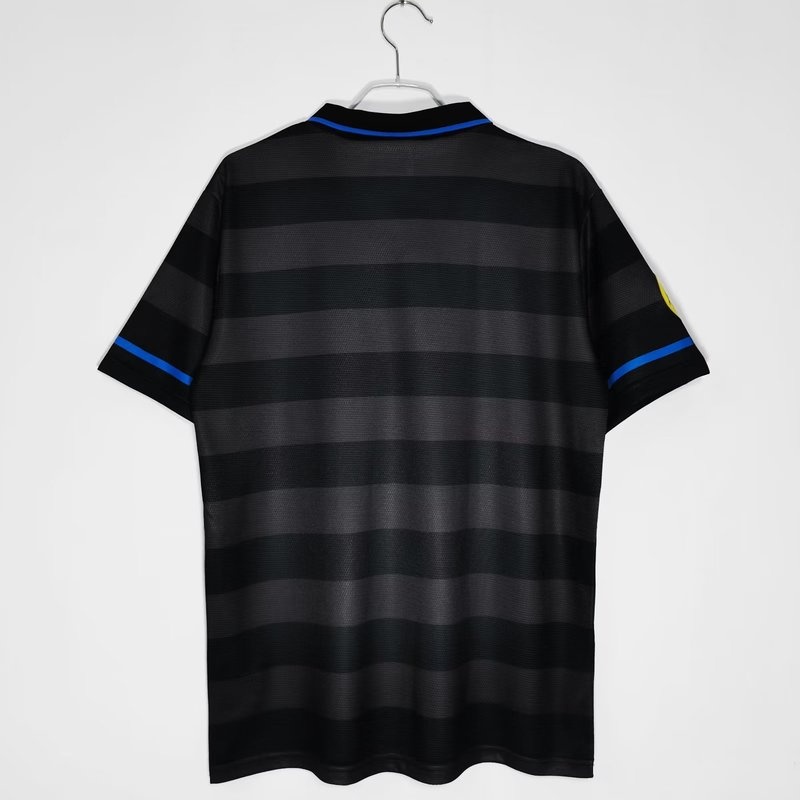 Áo Thun Bóng Đá Ngắn Tay Đội Tuyển Inter Milan Mùa Giải 1997 / 98 Mau Khô Size S-XXL