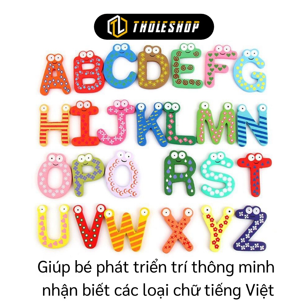 Bảng Chữ Cái - Combo 26 Chữ Cái Tiếng Việt In Hoa Có Nam Châm Dán Tủ, Giáo Dục Bé 6377