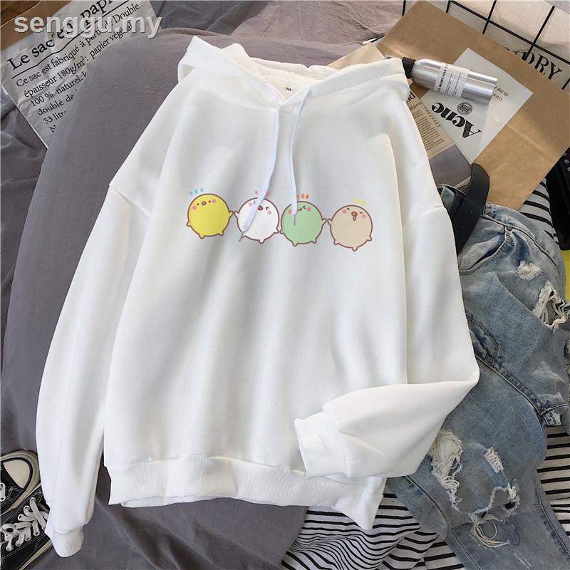 Dễ Thương Áo Khoác Hoodie Tay Dài In Hình Chú Gà Đáng Yêu Thời Trang Cho Cặp Đôi