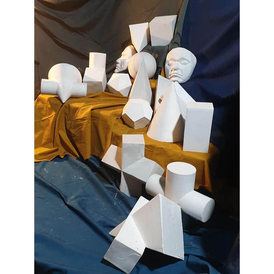 Khối thạch cao ngũ quan chi tiết. khối V-H