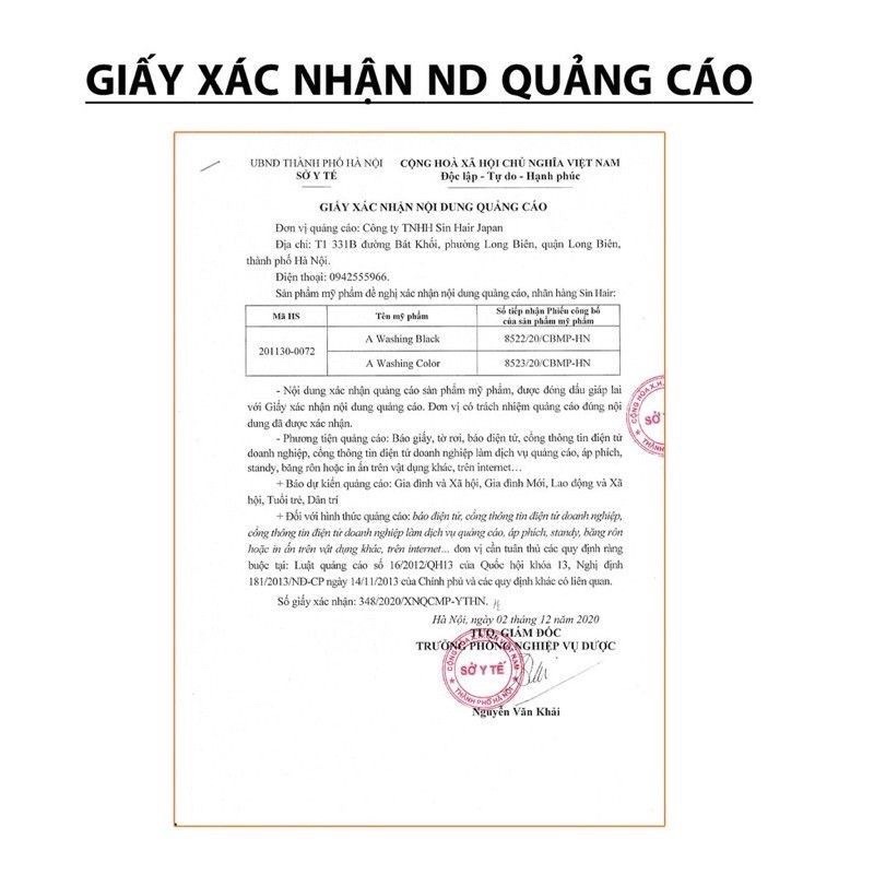 Dầu Gội Phủ Bạc SIN HAIR hộp 10 gói