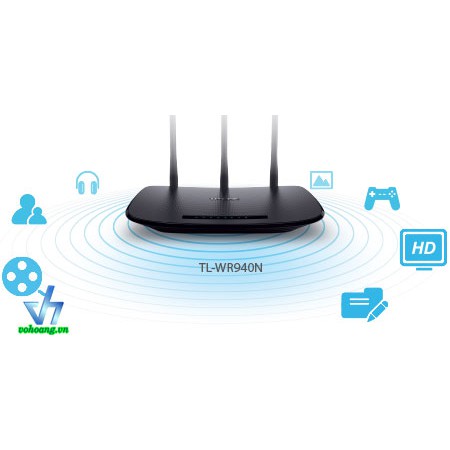 Router Wifi TP-Link TL-WR940N Chính hãng (3 anten, 450Mbps) siêu mạnh bảo hành chính hãng 24 tháng 1 đổi 1