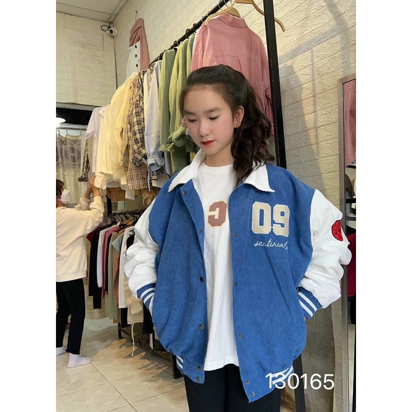 Áo Khoác Nhung Tăm Cổ Bẻ - Logo Thêu 2 Lớp - Chất Vải Nhung Tăm Dày Dặn - Có Nhiều Màu TP81