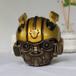 Loa Bluetooth Siêu Bass Bumblebee Transformer Mắt Có Đèn Led Xanh,Loa đầu robot pin trâu