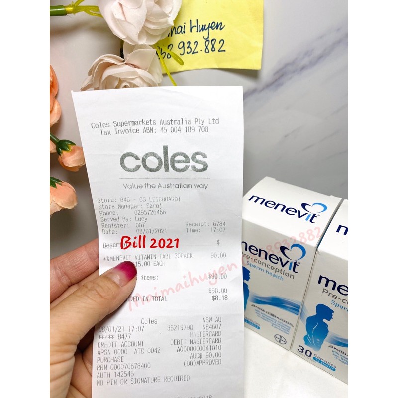 (Đủ Bill+Tem Chemist) Viên Uống Tăng Chất Lượng Tinh Trùng Menevit | BigBuy360 - bigbuy360.vn