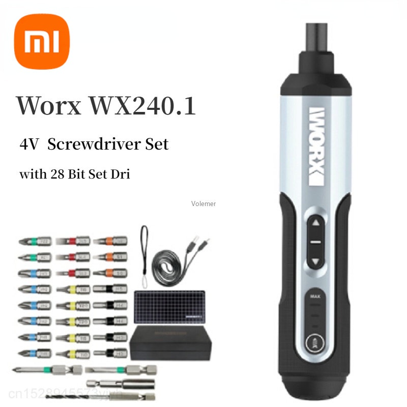 XIAOMI Bộ Tuốc Nơ Vít Điện Mini Không Dây Thông Minh Sạc USB WX240.1 4V 28 Bits