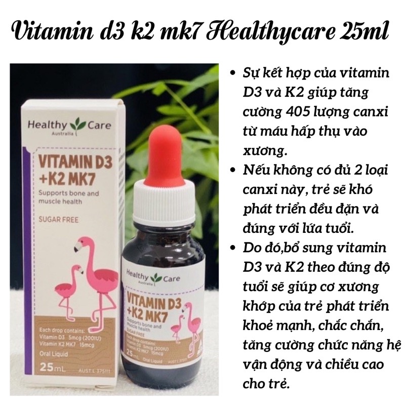 Vitamin D3 K2 MK7 Healthy Care