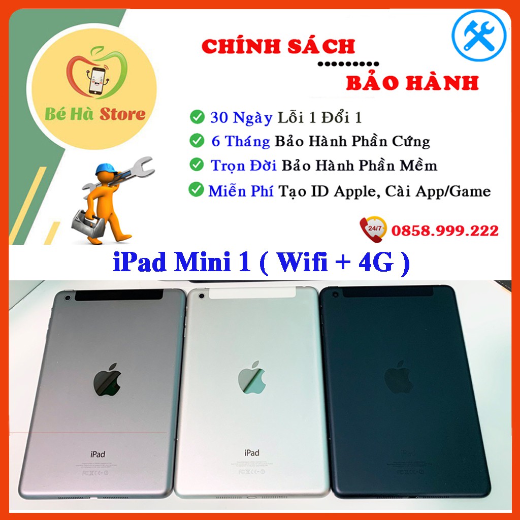Máy Tính Bảng iPad Mini - 16/ 32/ 64Gb Chính Hãng - Zin Đẹp 99% - Màn 9.7inch nhỏ gọn | WebRaoVat - webraovat.net.vn
