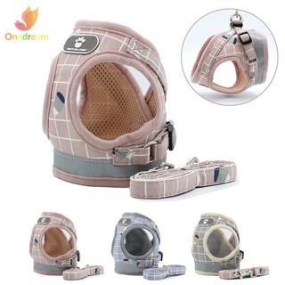 Áo yếm dắt thú cưng kèm dây dắt mềm mại