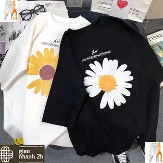 [Có full video] Áo thun unisex hình hoa cúc thiếu cánh PEACEMINUSONE 