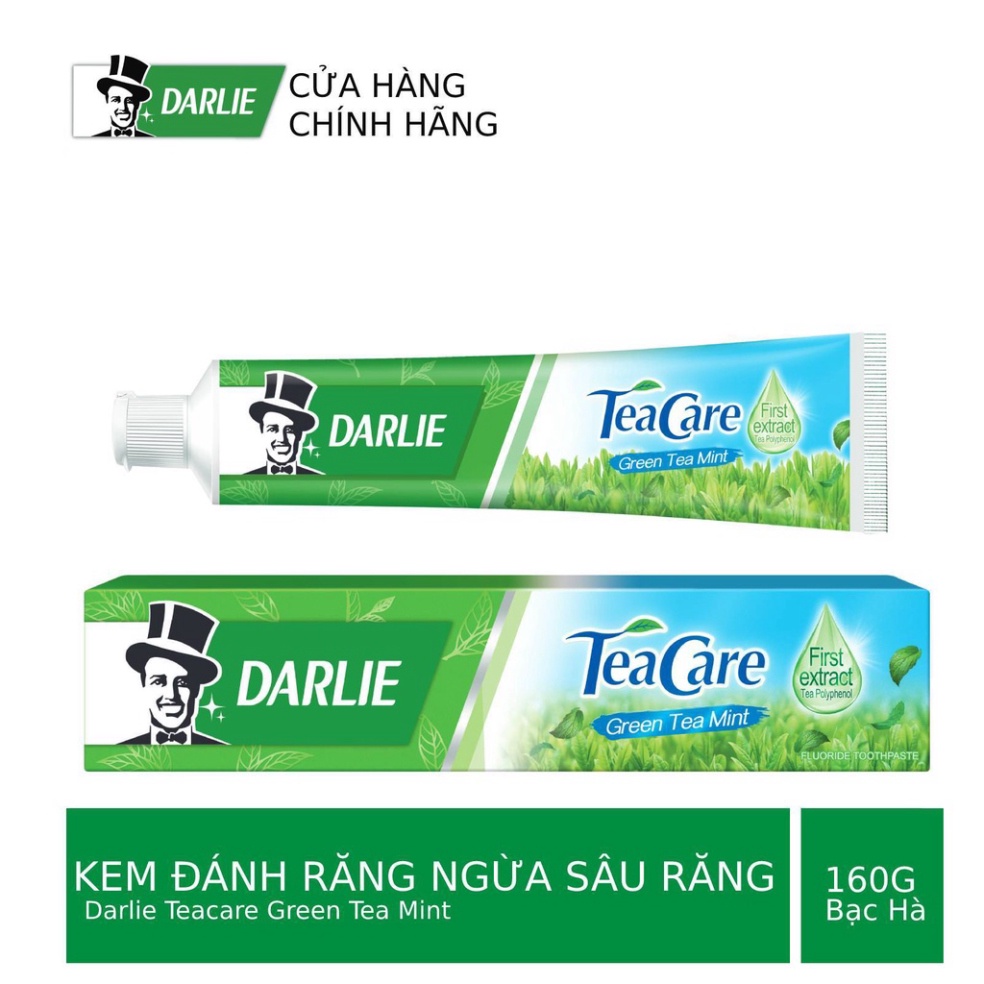 Kem Đánh Răng Ông Già Darlie Ngừa Sâu Răng Giúp Hơi Thở Thơm Mát TEA CARE MINT 160g