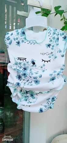Đồ bộ hột gà cho bé gái