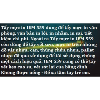 Tẩy mực in IEM 559