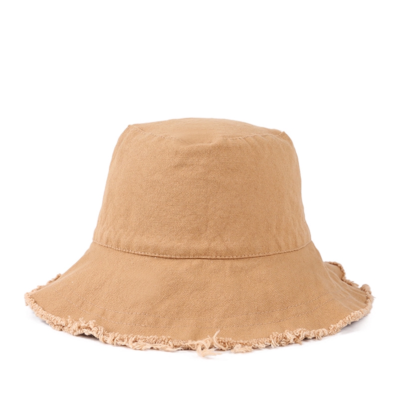 Mũ Vành Rộng LINJW Dáng Tròn Màu Trơn Thời Trang Hàn Quốc