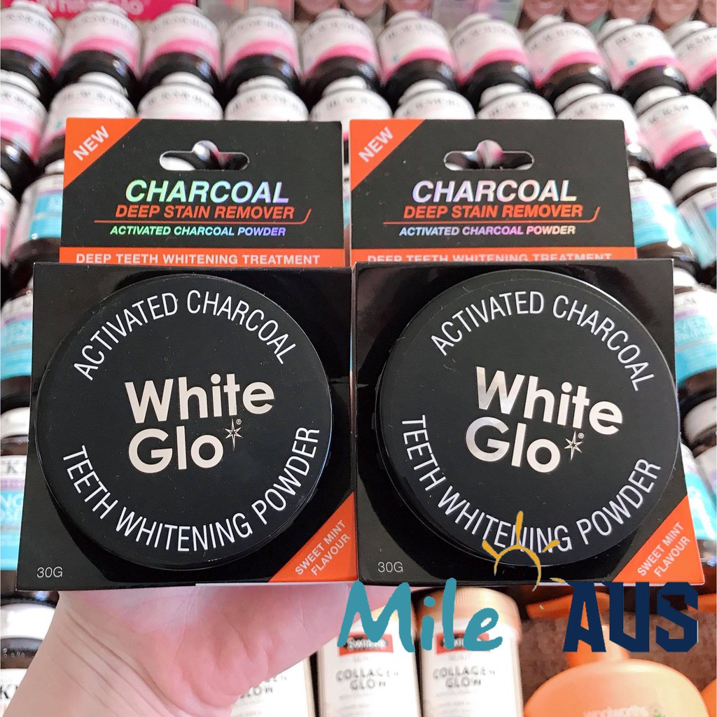 Bột than hoạt tính tẩy trắng răng White Glo 30g