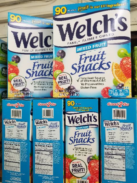 Kẹo Dẻo Trái Cây Welch Mỹ hộp 90 gói