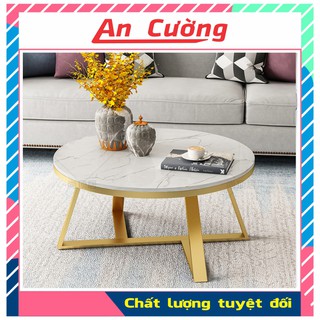 Bàn trà sofa tròn đá đôi💖𝑭𝑹𝑬𝑬𝑺𝑯𝑰𝑷💖Bàn sofa mặt đá Marble phòng khách sang trọng