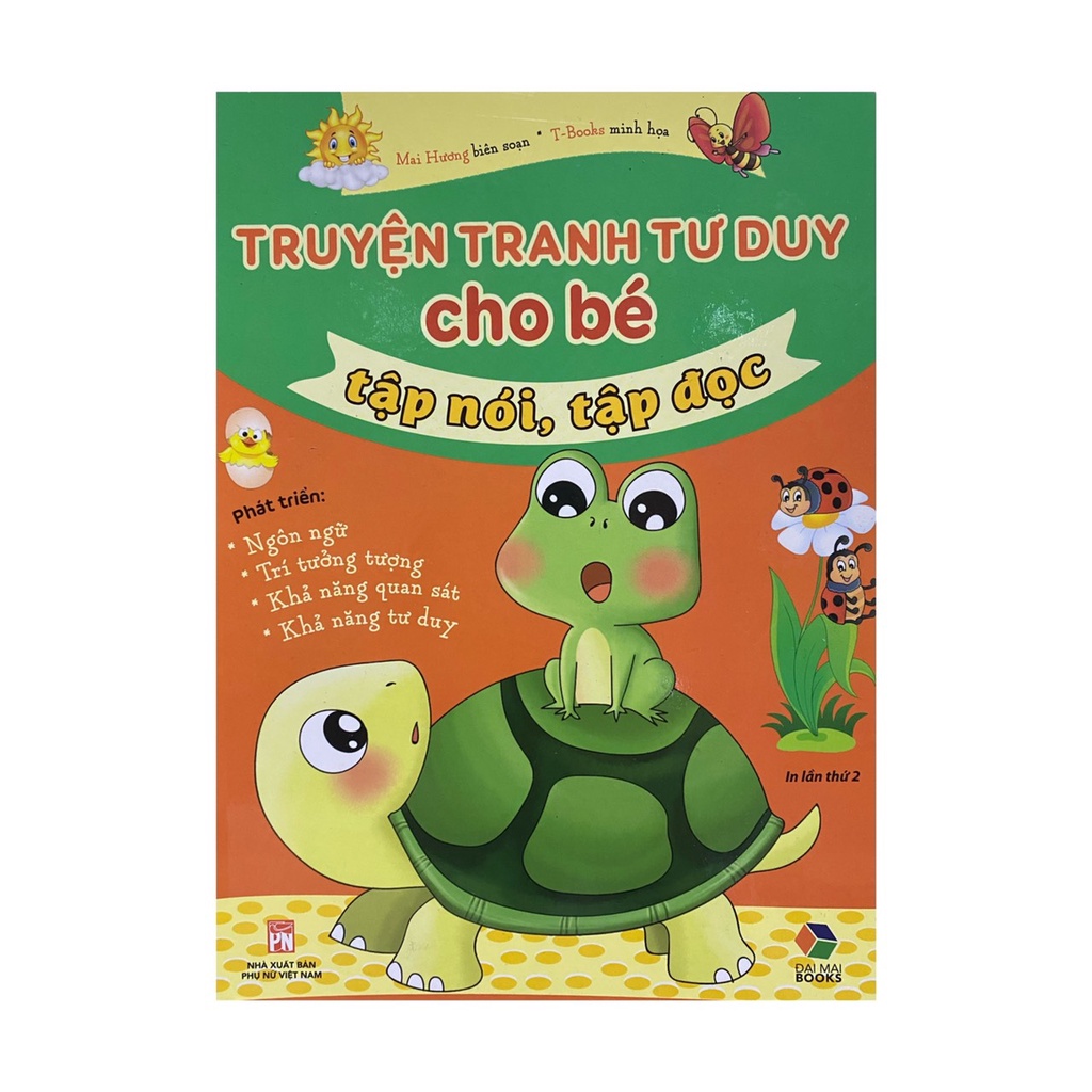 Sách - Truyện tranh tư duy cho bé tập nói, tập đọc