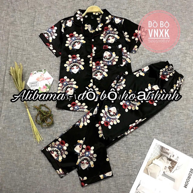 Set satin cao cấp. Đồ bộ pijaam