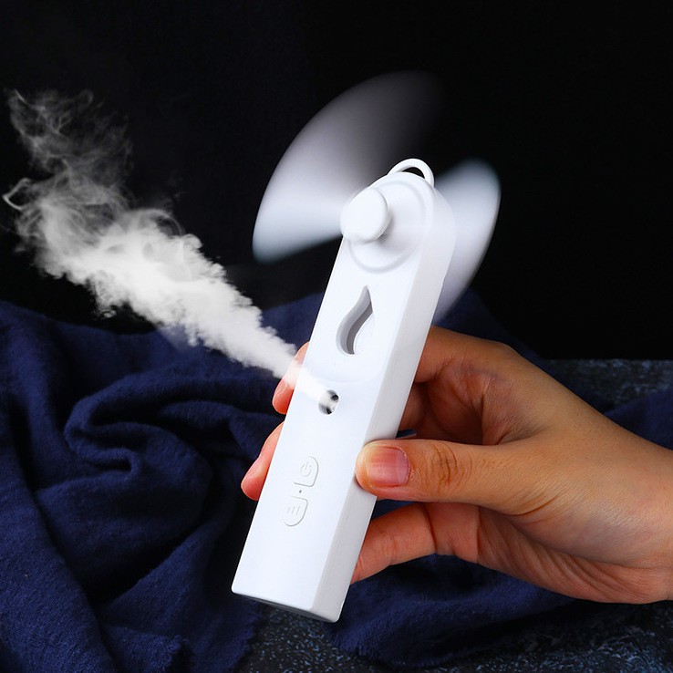 Quạt Cầm Tay Mini Tích Hợp Phun Sương L15 Tích Hợp Pin Sạc Nhỏ Gọn Dễ Thương Tạo Mát Tạo Ẩm Chống Nóng Hiệu Quả | BigBuy360 - bigbuy360.vn