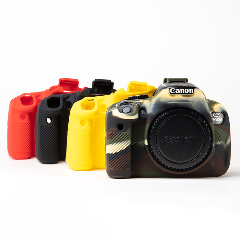 Vỏ máy ảnh silicon mềm nhiều màu sắc bảo vệ cho Canon Eos 650d 700d 600d