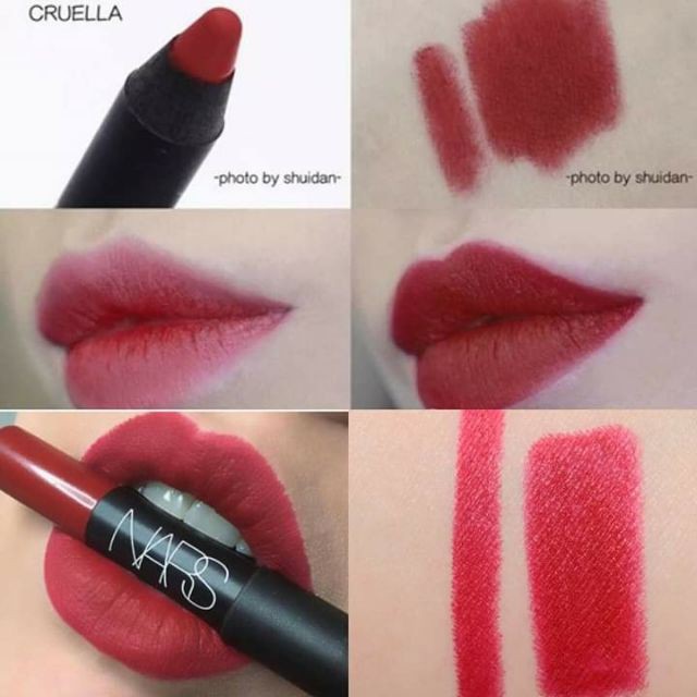 Son bút chì NARS Velvet Matte Lip Pencil - màu Dolce Vita, Do Me Baby, Cruella