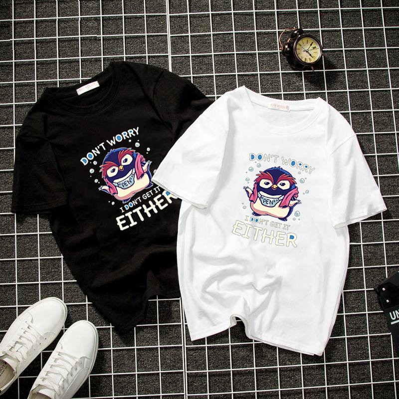 Áo thun form rộng unisex họa tiết hoạt hình đẹp  vải dày mịn 2020T2538