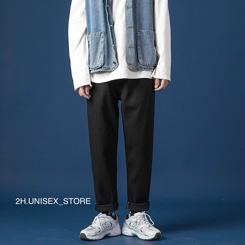 QUẦN BAGGY JEAN ỐNG RỘNG UNISEX 3 MÀU THỜI TRANG