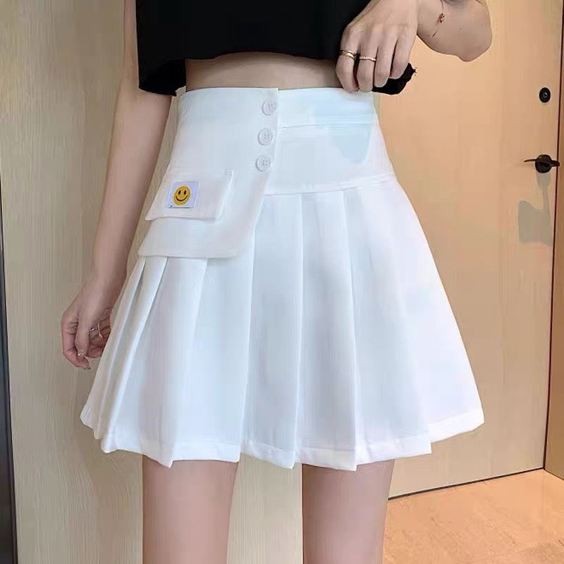 Chân Váy Xếp Ly Ulzzang Hàn Quốc Lưng Cao Phong Cách Tennis Xòe Kểu Xếp Li Ngắn (có quần trong ) | BigBuy360 - bigbuy360.vn