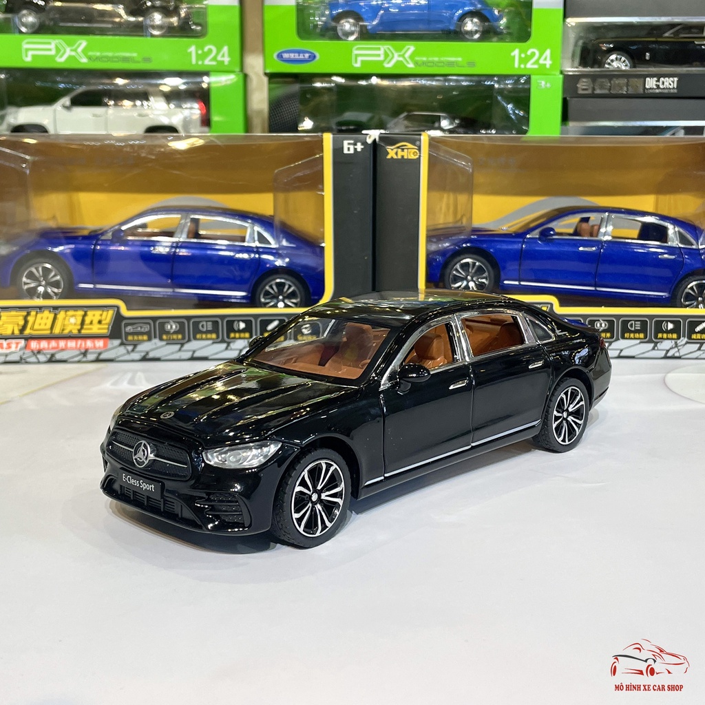 Mô hình xe kim loại Mercedes-Benz E300 Class tỉ lệ 1:24 đánh lái hãng XHD 3 màu